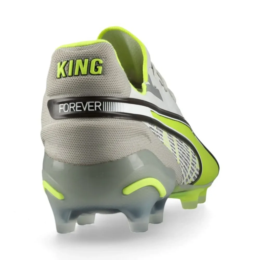 PUMA King Ultimate FG/AG Forever - Feather Grey/Electric Lime/PUMA White/Flat Light Gray LIMITED EDITION - Image 7