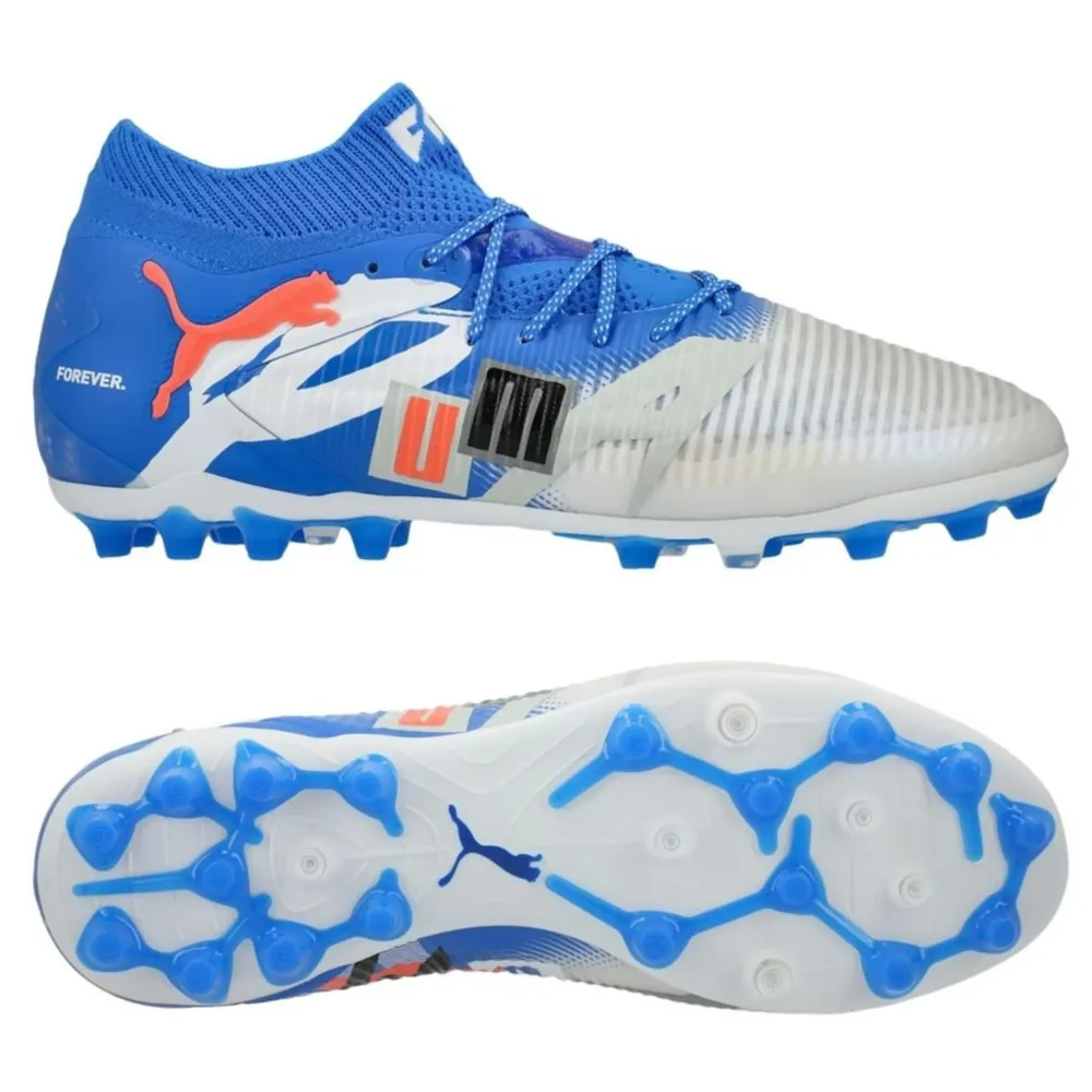 PUMA Future 8 Ultimate MG Forever - PUMA White/Ultra Blue/Feather Grey/PUMA Black/Glowing Red LIMITED EDITION