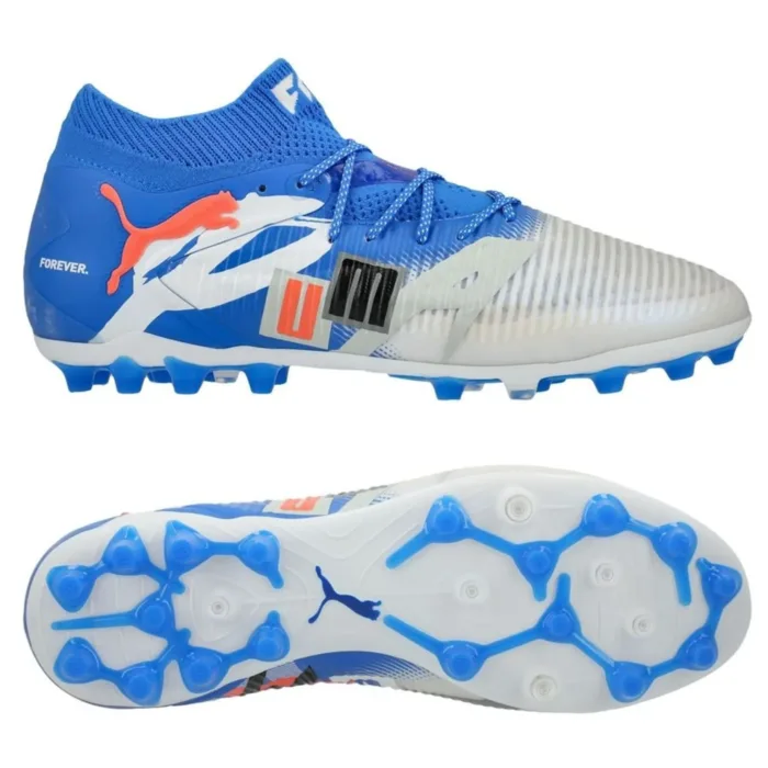 PUMA Future 8 Ultimate MG Forever - PUMA White/Ultra Blue/Feather Grey/PUMA Black/Glowing Red LIMITED EDITION