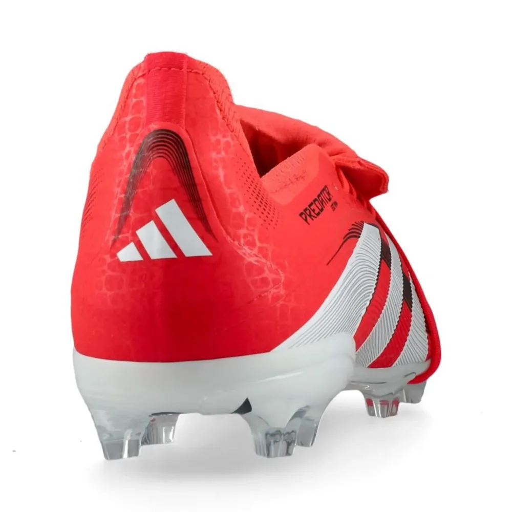 adidas Predator Elite Fold-over Tongue FG Pure Victory - Lucid Red/Footwear White/Core Black Kids - Image 4
