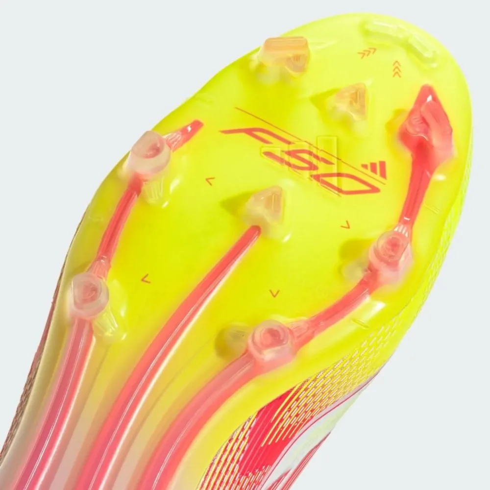 adidas F50 Elite Mid FG Pure Victory - Footwear White/Lucid Red/Solar Yellow Women - Image 7