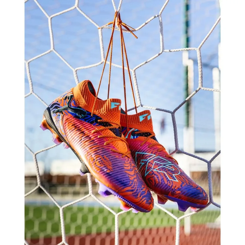 PUMA Future 8 Ultimate FG Creativity - Orange Poppy/Dark Amethyst/Electric Peppermint/PUMA Black LIMITED EDITION - Image 2