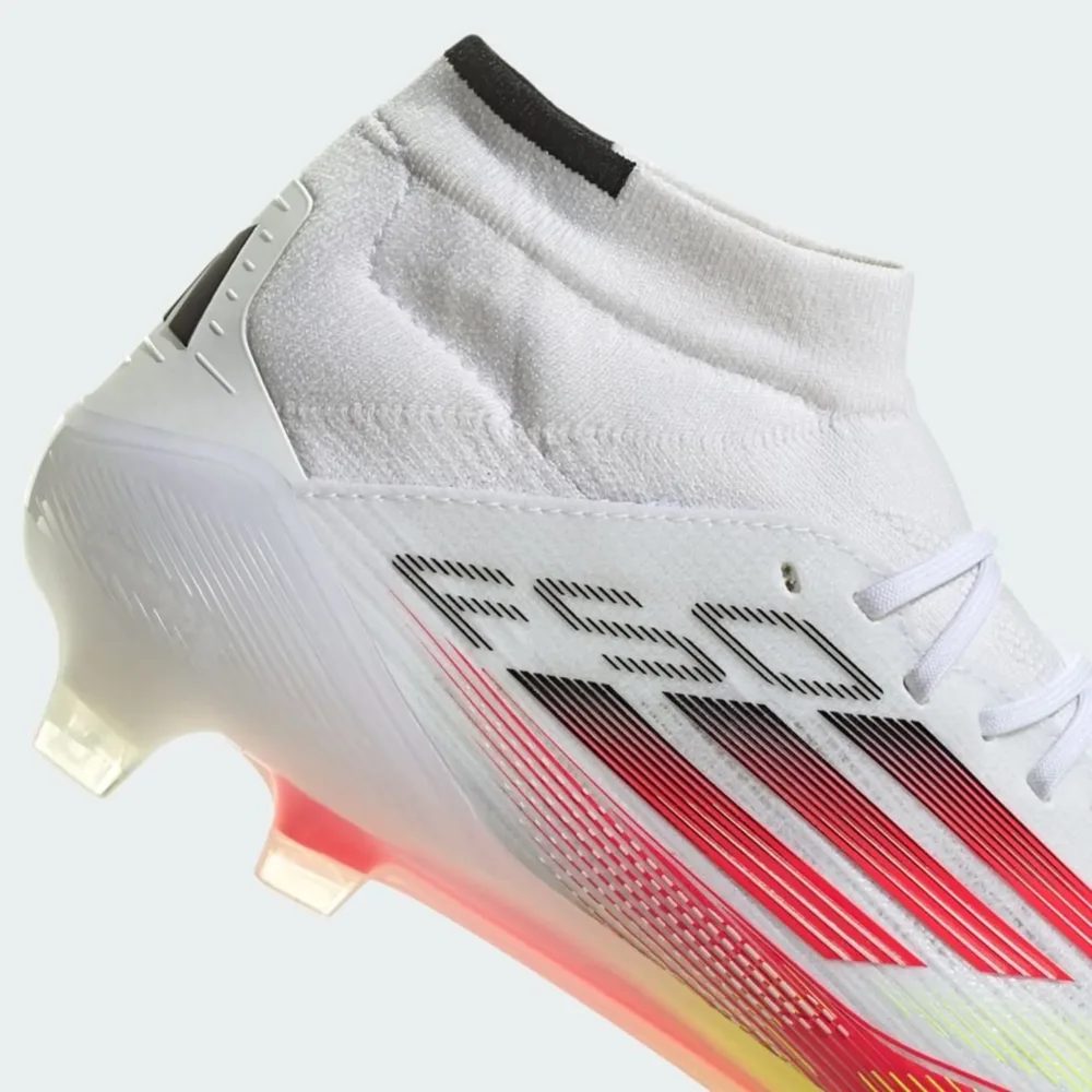 adidas F50 Elite Mid FG Pure Victory - Footwear White/Lucid Red/Solar Yellow Women - Image 6