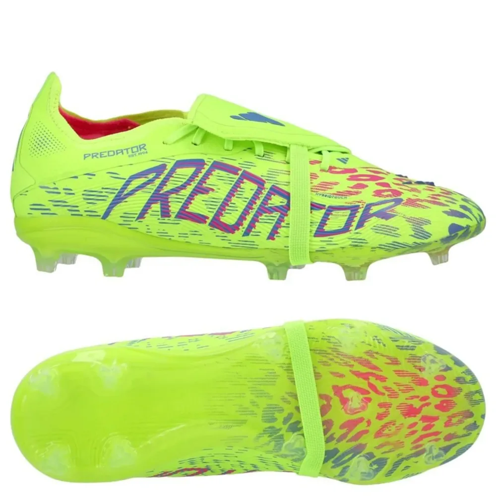 adidas Predator Elite Fold-over Tongue FG Mystic Victory - Lucid Lemon/Lucid Pink/Blue Fusion Kids