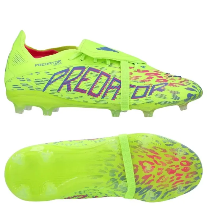 adidas Predator Elite Fold-over Tongue FG Mystic Victory - Lucid Lemon/Lucid Pink/Blue Fusion Kids