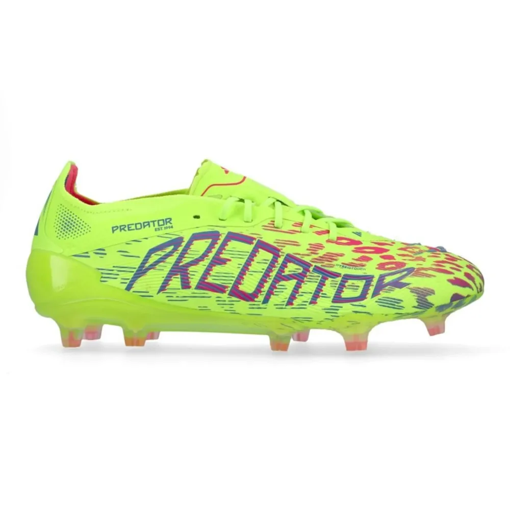 adidas Predator Elite FG Mystic Victory - Lucid Lemon/Lucid Pink/Blue Fusion - Image 2