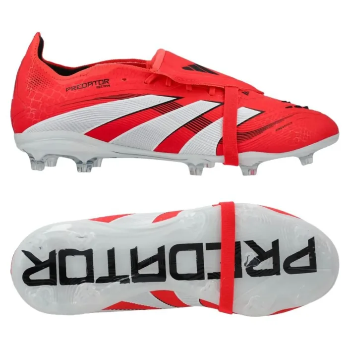 adidas Predator Elite Fold-over Tongue FG Pure Victory - Lucid Red/Footwear White/Core Black Kids