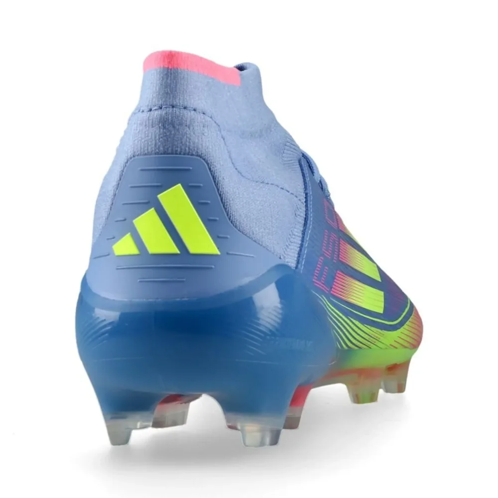 adidas F50 Elite Mid FG Celestial Victory - Blue Fusion/Lucid Lemon/Lucid Pink Women - Image 4