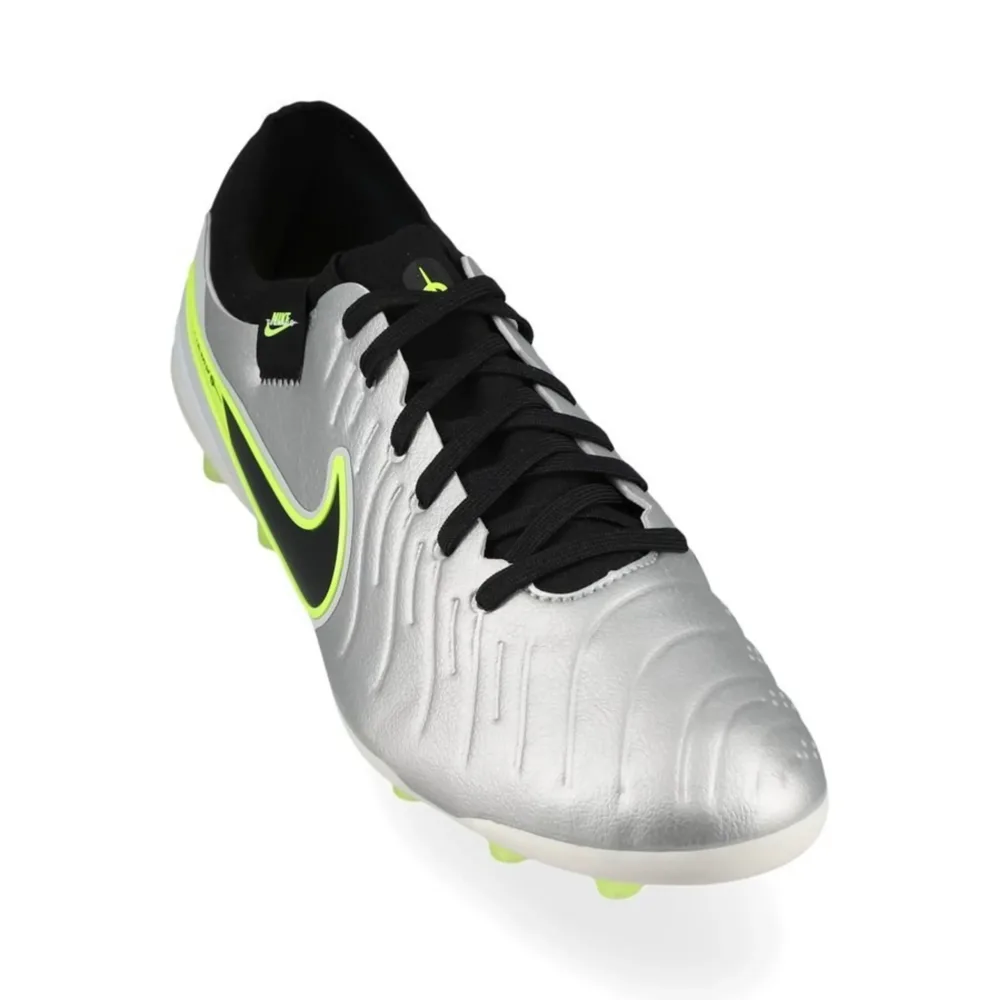 Nike Tiempo Legend 10 Pro AG-PRO Mad Voltage - Metallic Silver/Black/Volt - Image 5
