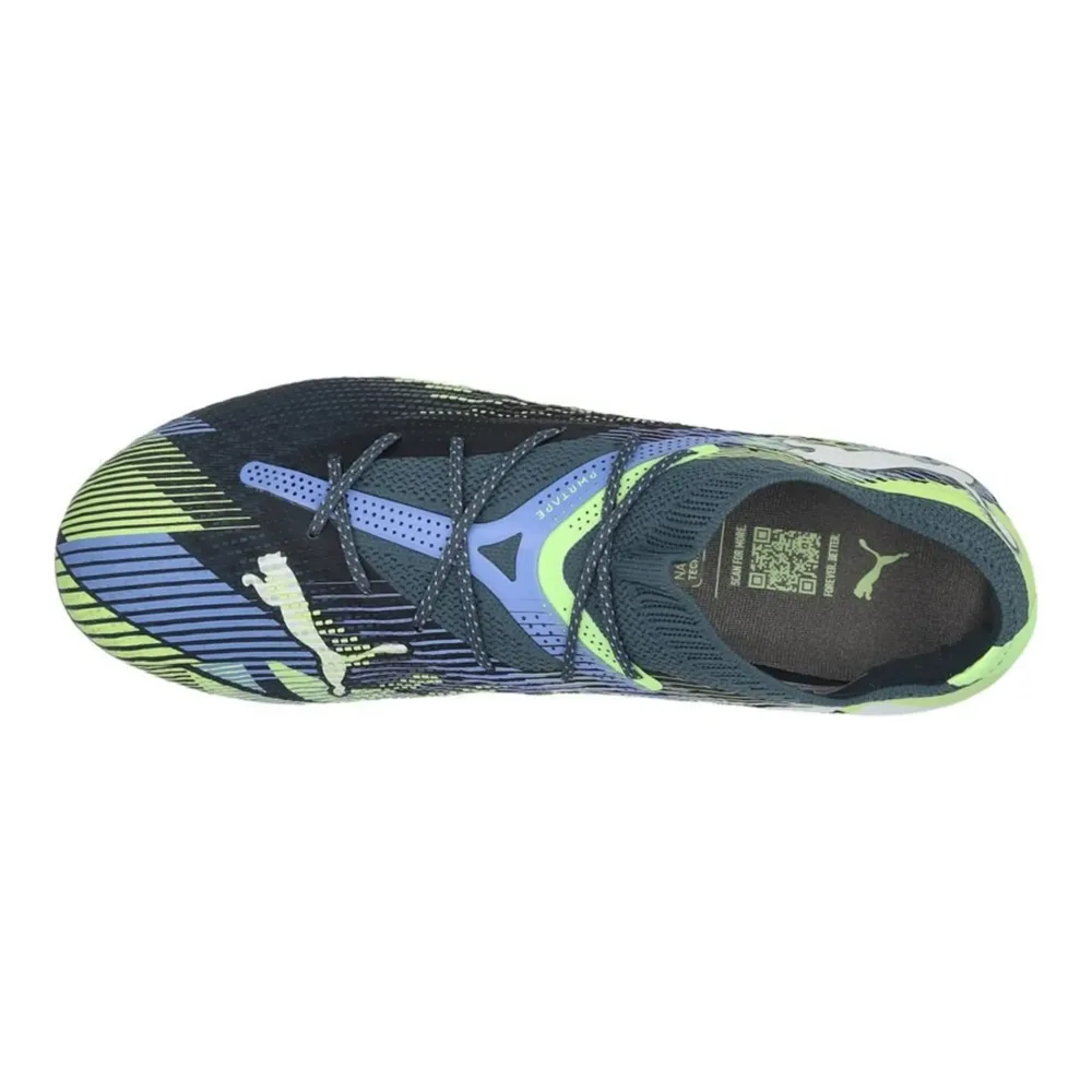 PUMA Future 7 Ultimate Low FG/AG Lights Out - Gray Skies/PUMA White/Fizzy Apple - Image 7