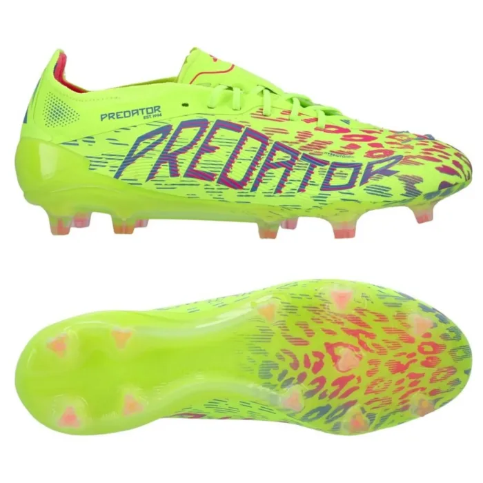 adidas Predator Elite FG Mystic Victory - Lucid Lemon/Lucid Pink/Blue Fusion