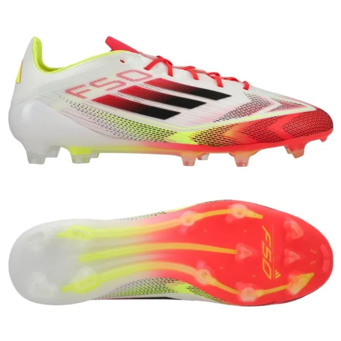 adidas F50 Elite FG Pure Victory - Footwear White/Core Black/Solar Yellow