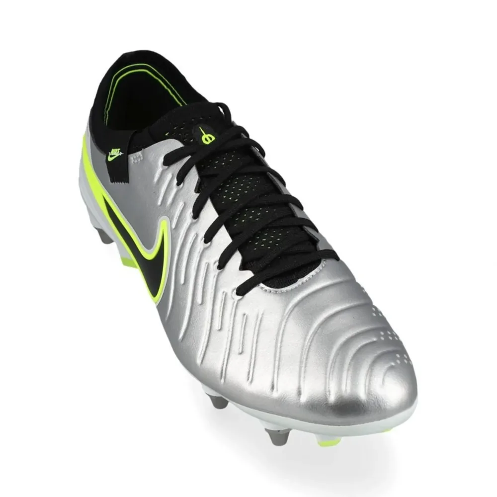 Nike Tiempo Legend 10 Elite SG-PRO PLAYER EDITION Mad Voltage - Metallic Silver/Black/Volt - Image 5