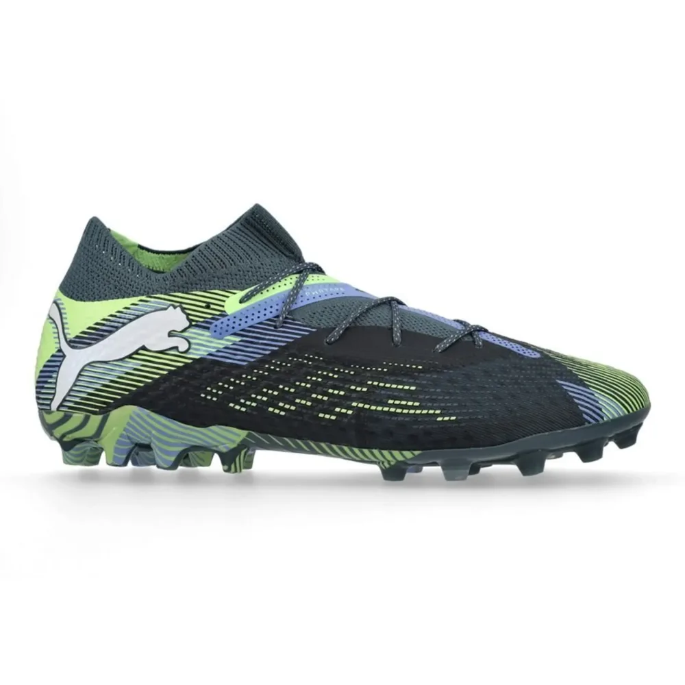 PUMA Future 7 Ultimate MG Lights Out - Gray Skies/PUMA White/Fizzy Apple - Image 2