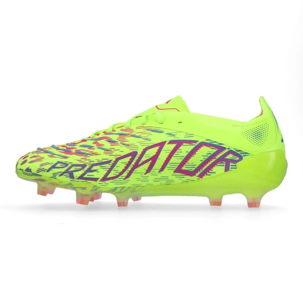 adidas Predator Elite FG Mystic Victory - Lucid Lemon/Lucid Pink/Blue Fusion - Image 3