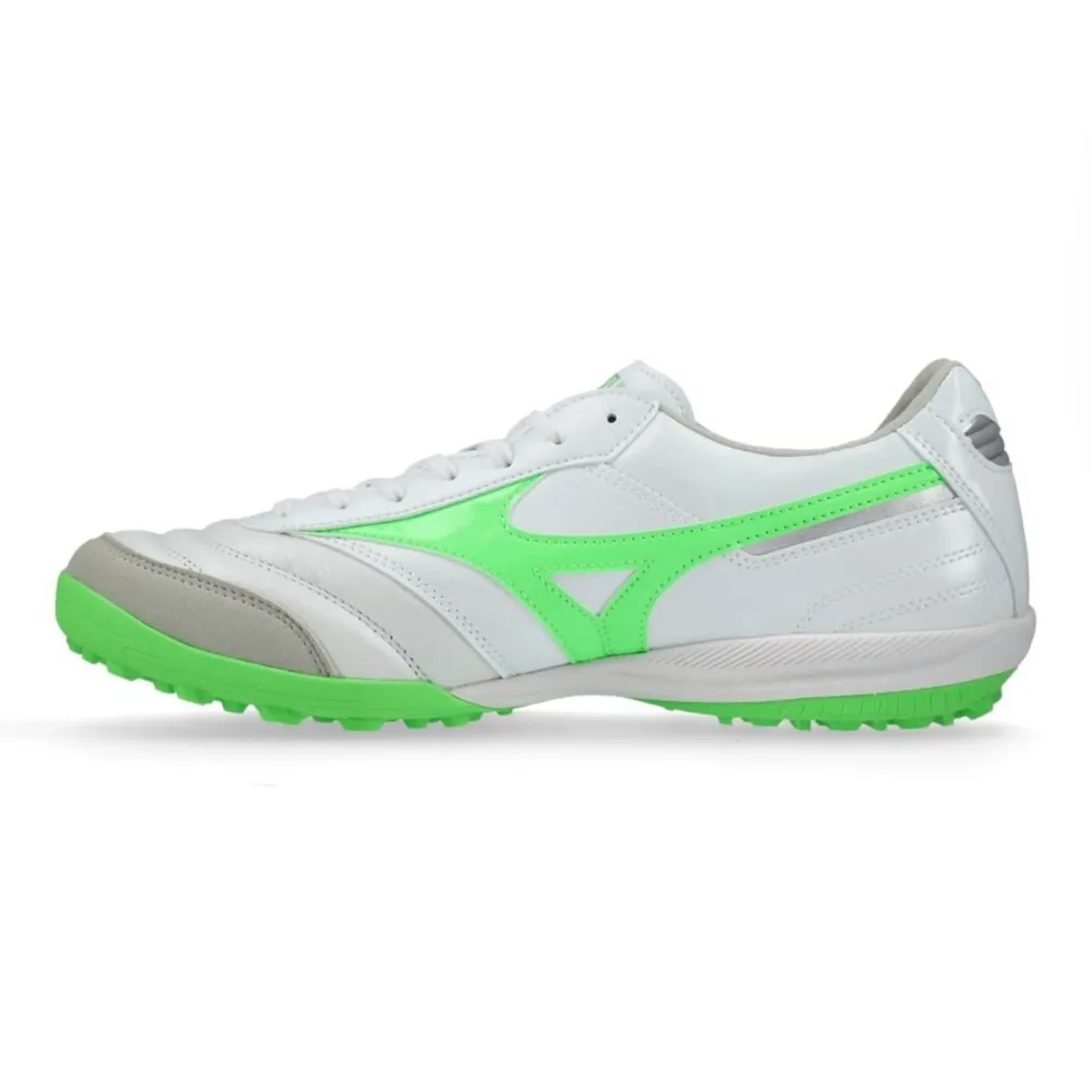 Mizuno Morelia Sala Elite TF Frontier - White/Neon Green/Galaxy Silver - Image 3
