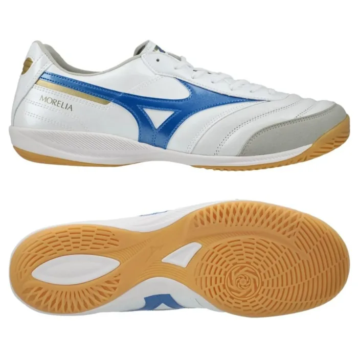 Mizuno Morelia Sala Elite IN Mugen - White/Laser Blue/Gold