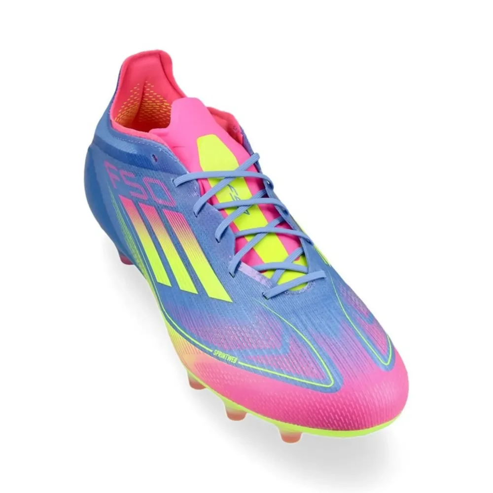 adidas F50 Elite AG Celestial Victory - Blue Fusion/Lucid Lemon/Lucid Pink - Image 5