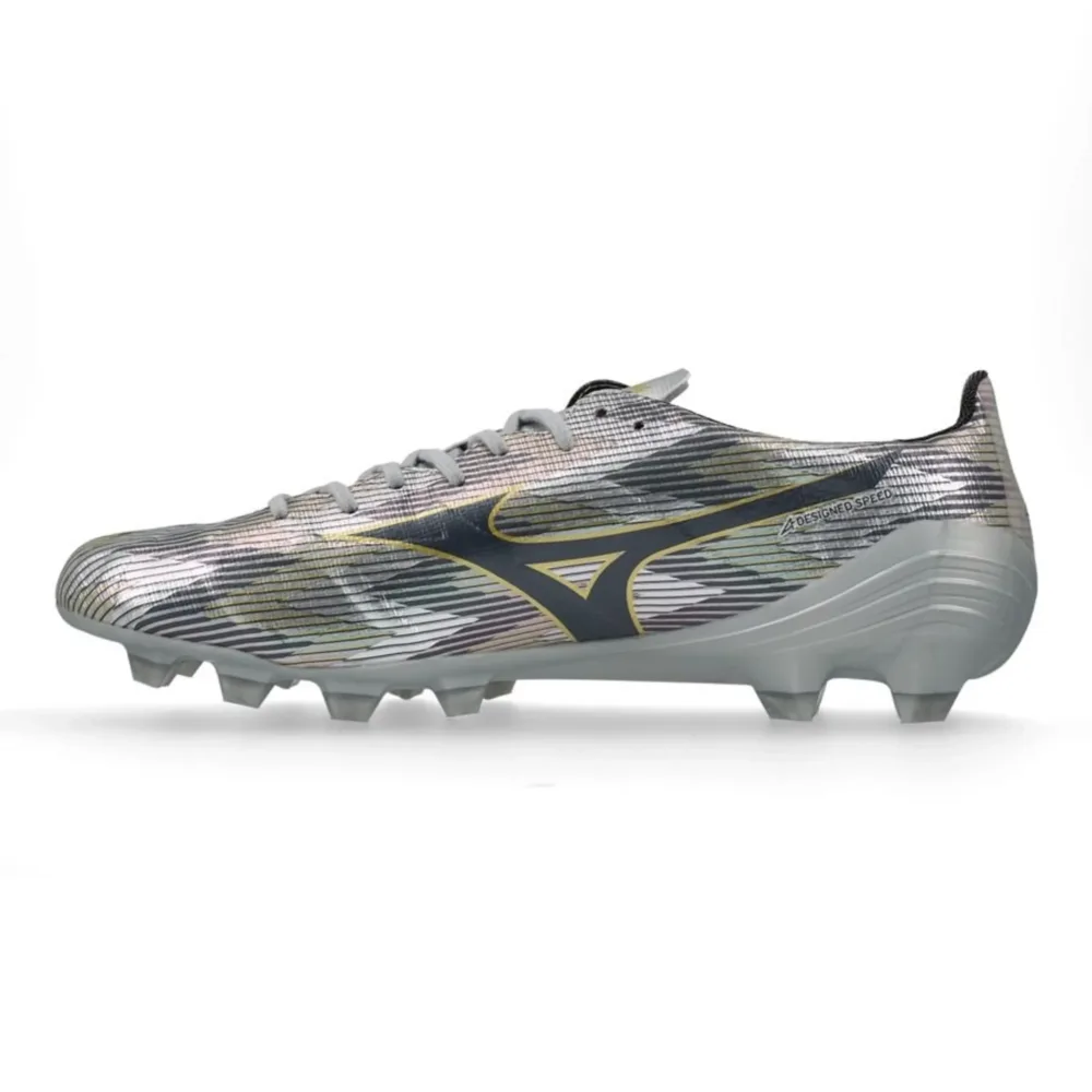 Mizuno Alpha II Pro FG/AG Platinum Silver - Galaxy Silver/Gold - Image 3