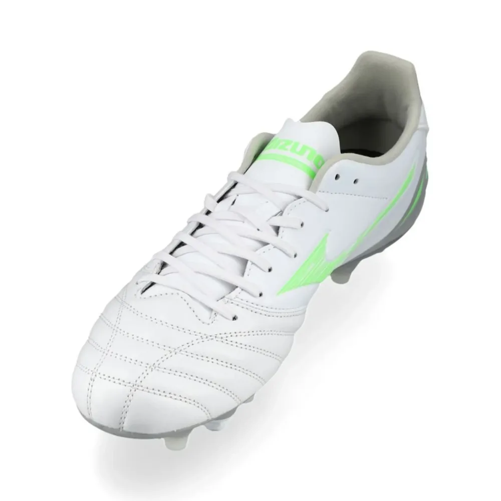 Mizuno Morelia Neo IV Pro SG Frontier - White/Neon Green/Cool Gray - Image 6