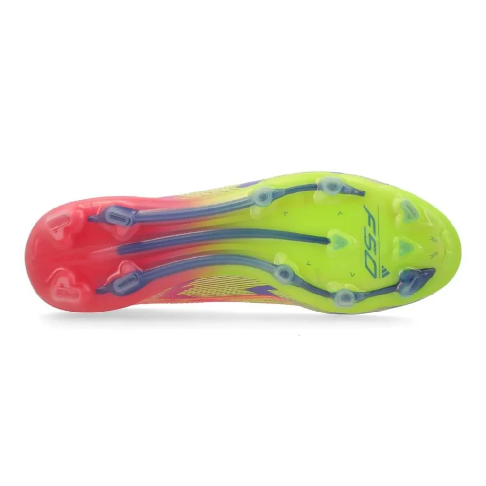 adidas F50 Elite FG Mystic Victory - Lucid Pink/Lucid Lemon/Blue Fusion - Image 8