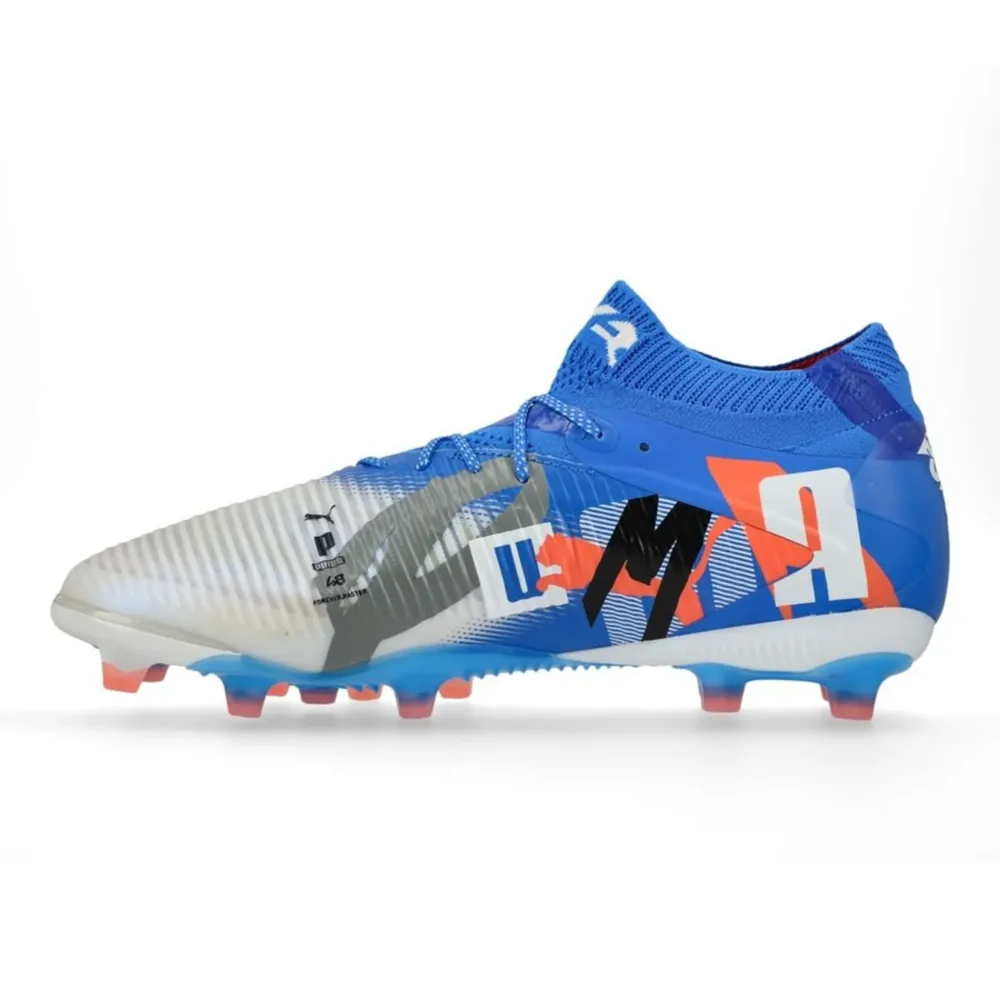 PUMA Future 8 Ultimate AG Forever - PUMA White/Ultra Blue/Feather Grey/PUMA Black/Glowing Red LIMITED EDITION - Image 3