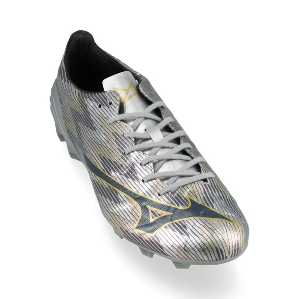 Mizuno Alpha II Pro FG/AG Platinum Silver - Galaxy Silver/Gold - Image 5