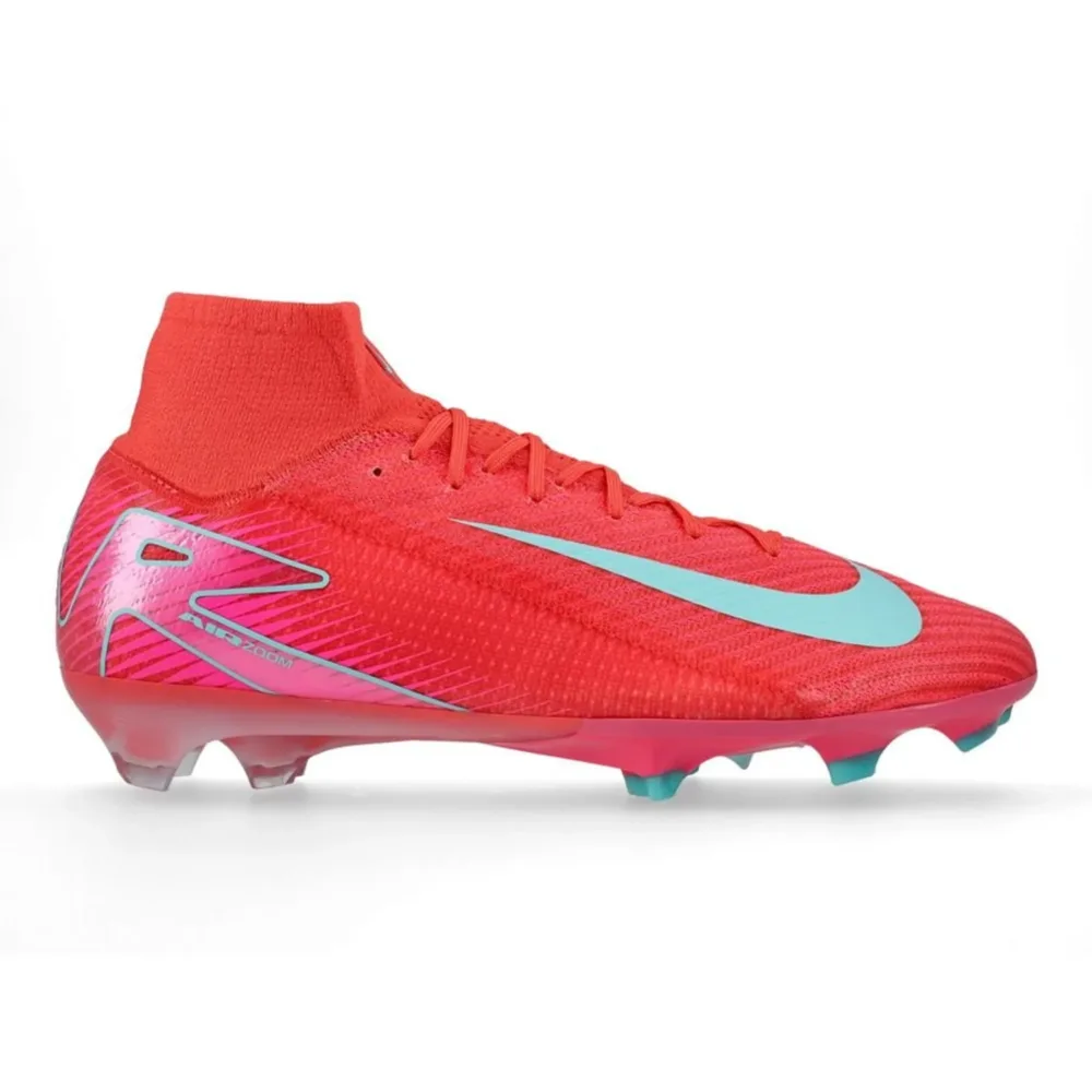 Nike Air Zoom Mercurial Superfly 10 Elite FG Mad Energy - Ember Glow/Aurora Green - Image 2