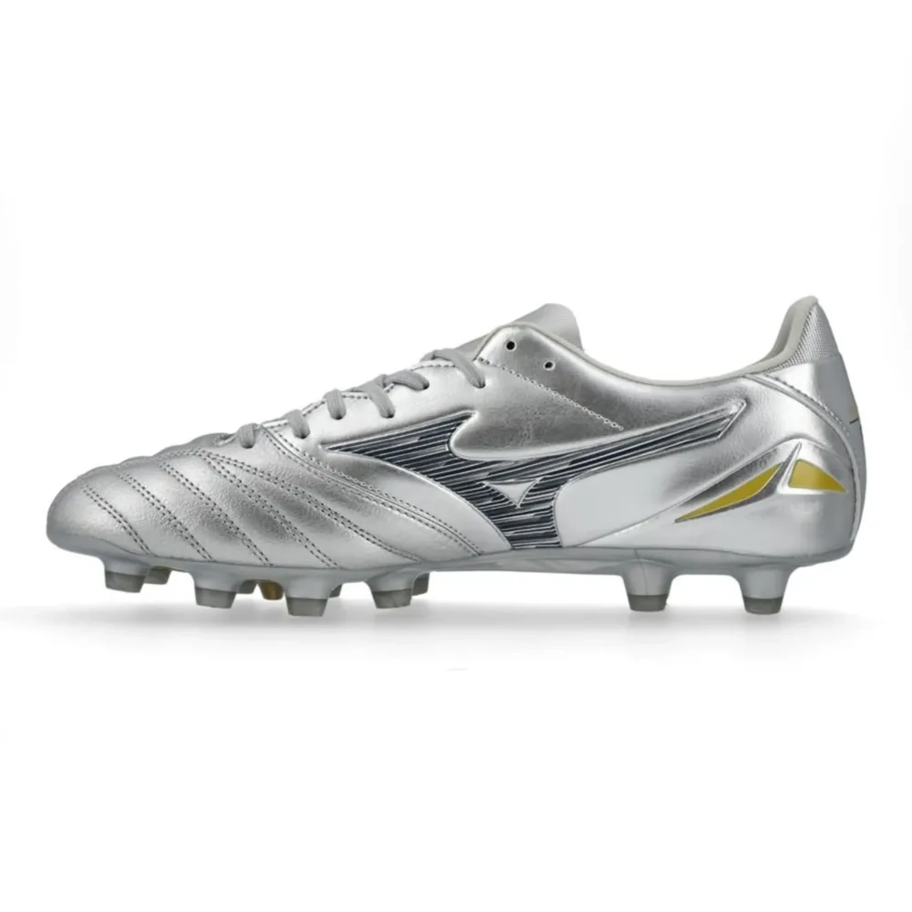 Mizuno Morelia Neo IV Pro FG/AG Platinum Silver - Galaxy Silver/Cool Gray - Image 3