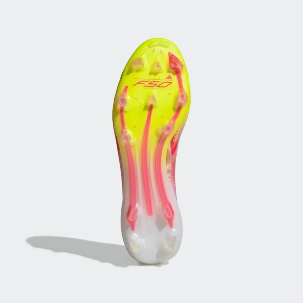 adidas F50 Elite Mid FG Pure Victory - Footwear White/Lucid Red/Solar Yellow Women - Image 3
