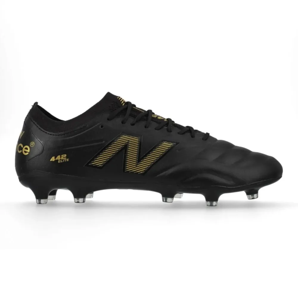 New Balance 442 v2 Elite FG 10 Year - Black/Gold - Image 2
