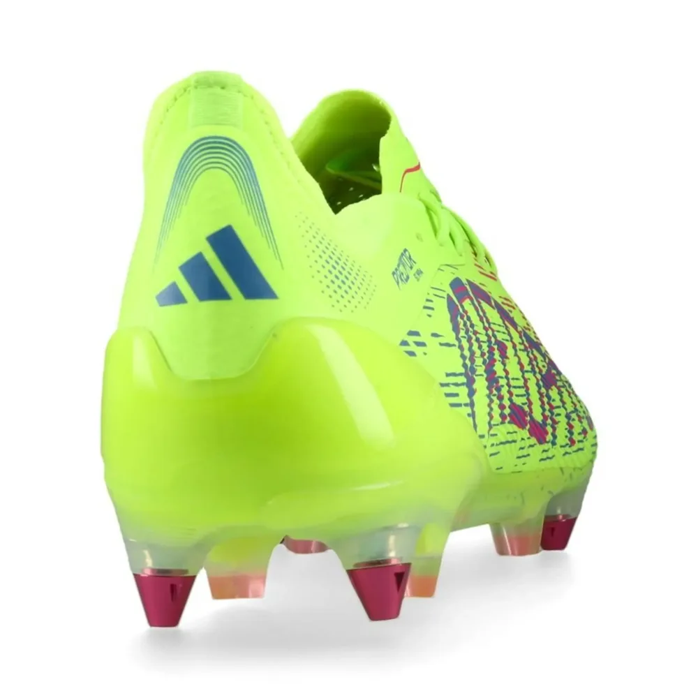 adidas Predator Elite SG Mystic Victory - Lucid Lemon/Lucid Pink/Blue Fusion - Image 4