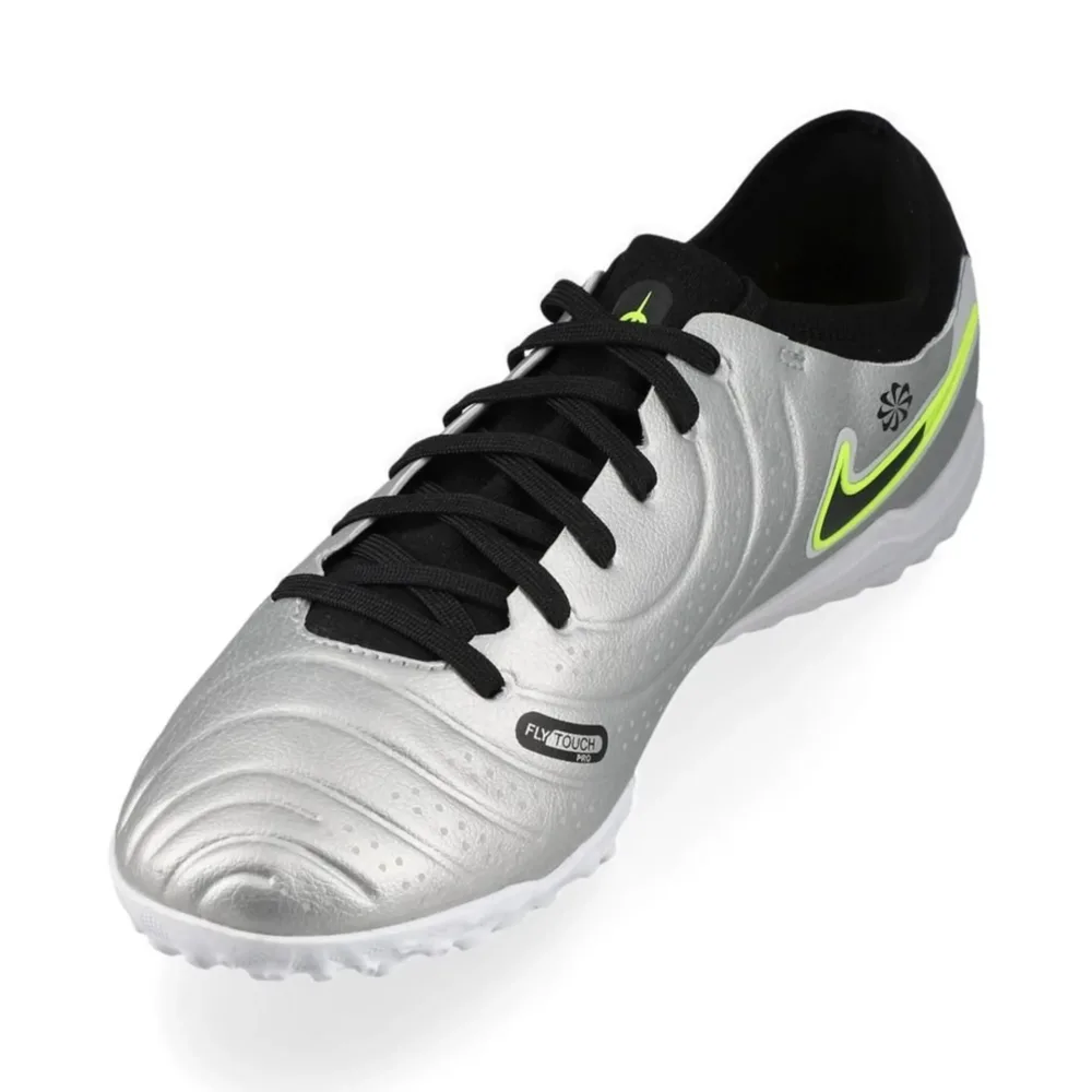 Nike Tiempo Legend 10 Pro TF Mad Voltage - Metallic Silver/Black/Volt - Image 6