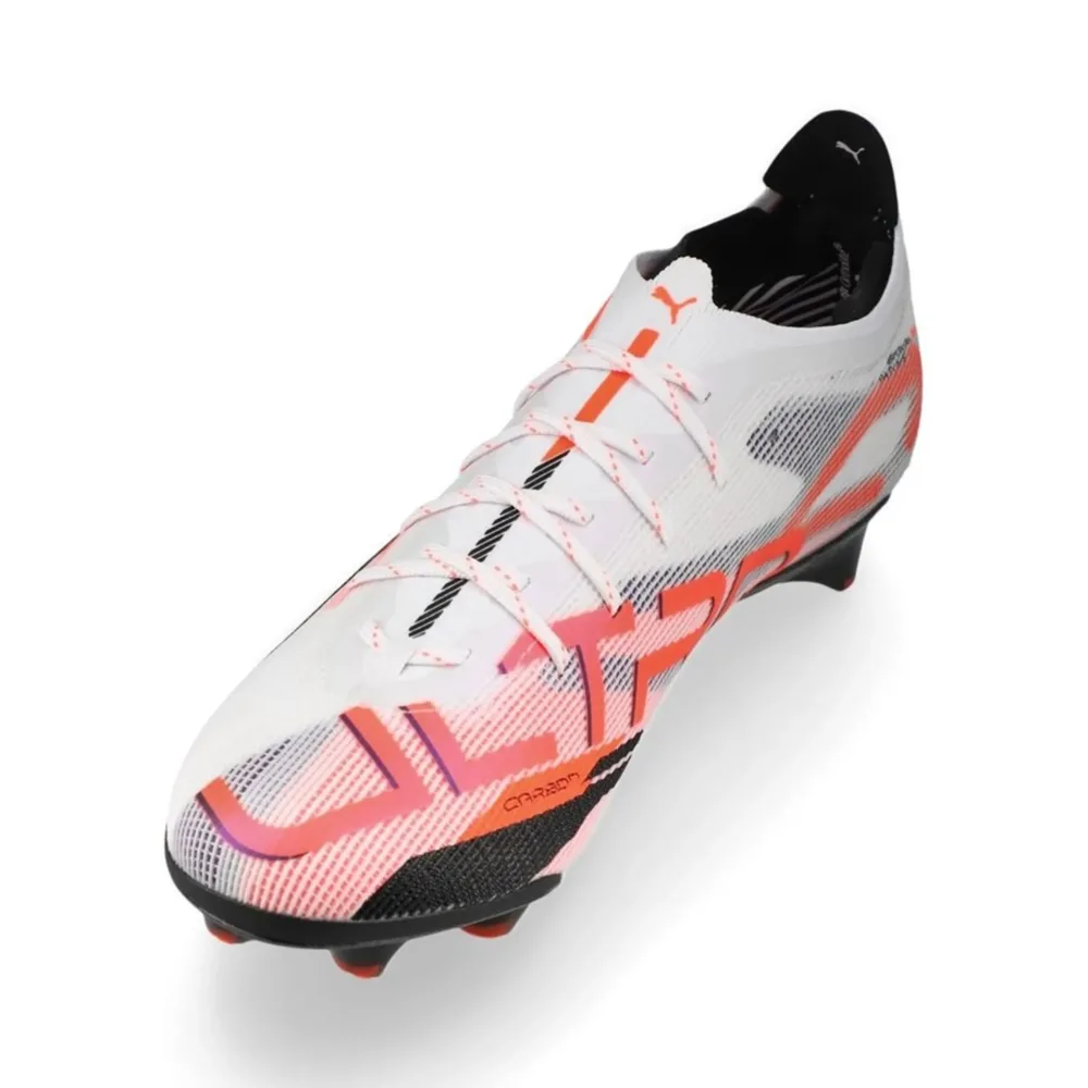 PUMA Ultra 5 Carbon FG Unlimited - PUMA White/PUMA Black/Glowing Red - Image 6