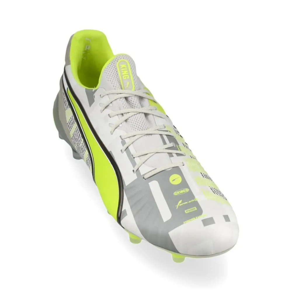 PUMA King Ultimate FG/AG Forever - Feather Grey/Electric Lime/PUMA White/Flat Light Gray LIMITED EDITION - Image 5