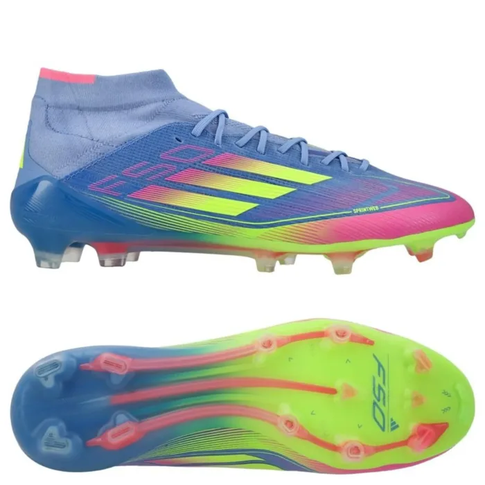 adidas F50 Elite Mid FG Celestial Victory - Blue Fusion/Lucid Lemon/Lucid Pink Women